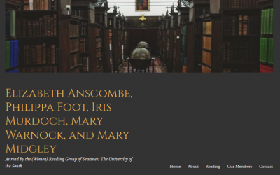 Women in Philosophy Reading Group: At Sewanee