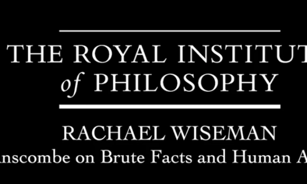 Rachael at the Royal Institute of Philosophy
