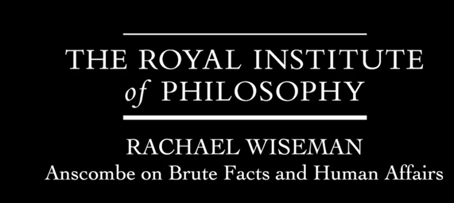 Rachael at the Royal Institute of Philosophy