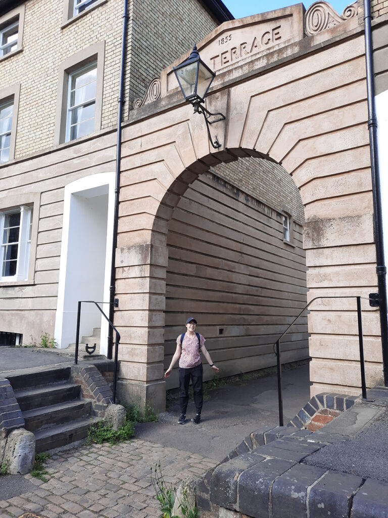 This arch adds to the feeling within Park Town of being in a little village or suburb, set apart from the rest of the town.